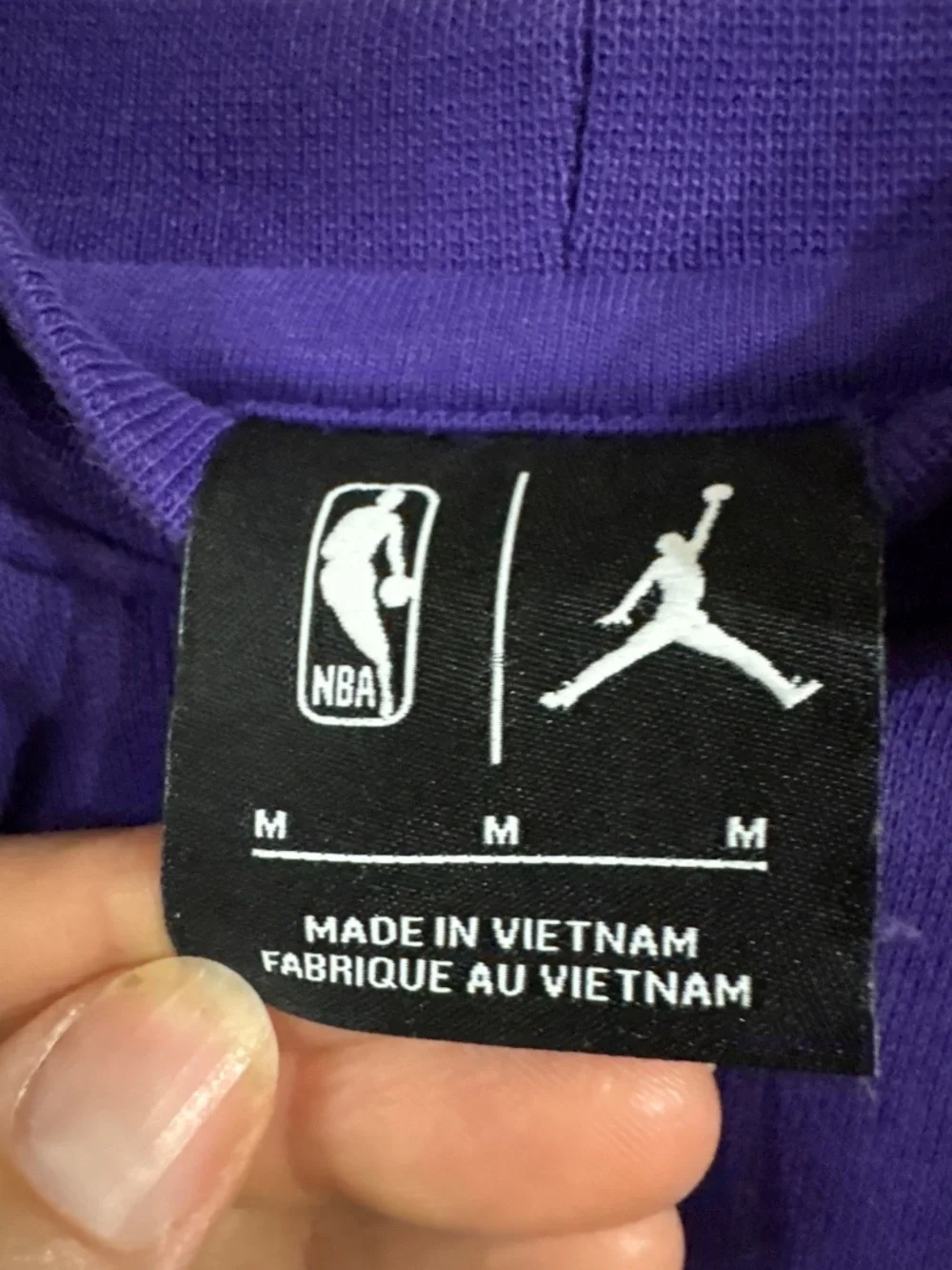 Jordan LA Lakers Hoodies Sweatshirt, size medium, Leave a Legacy